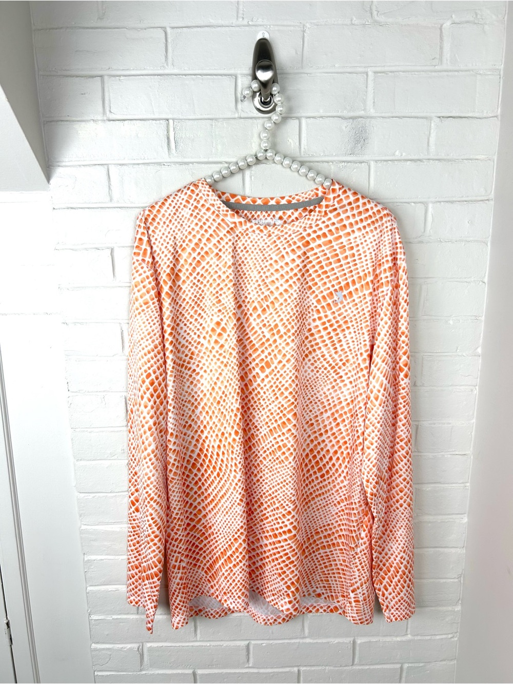 Reel Legends Men’s Long Sleeve Sun Swim Shirt Size L